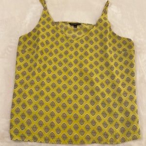 Banana Republic Gold Print Tank Top, Size XL